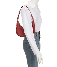 Dooney & Bourke Lucca Pebbled Leather Baguette Shoulder Bag