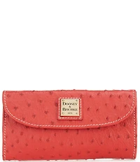 Dooney & Bourke Ostrich Continental Trifold Wallet