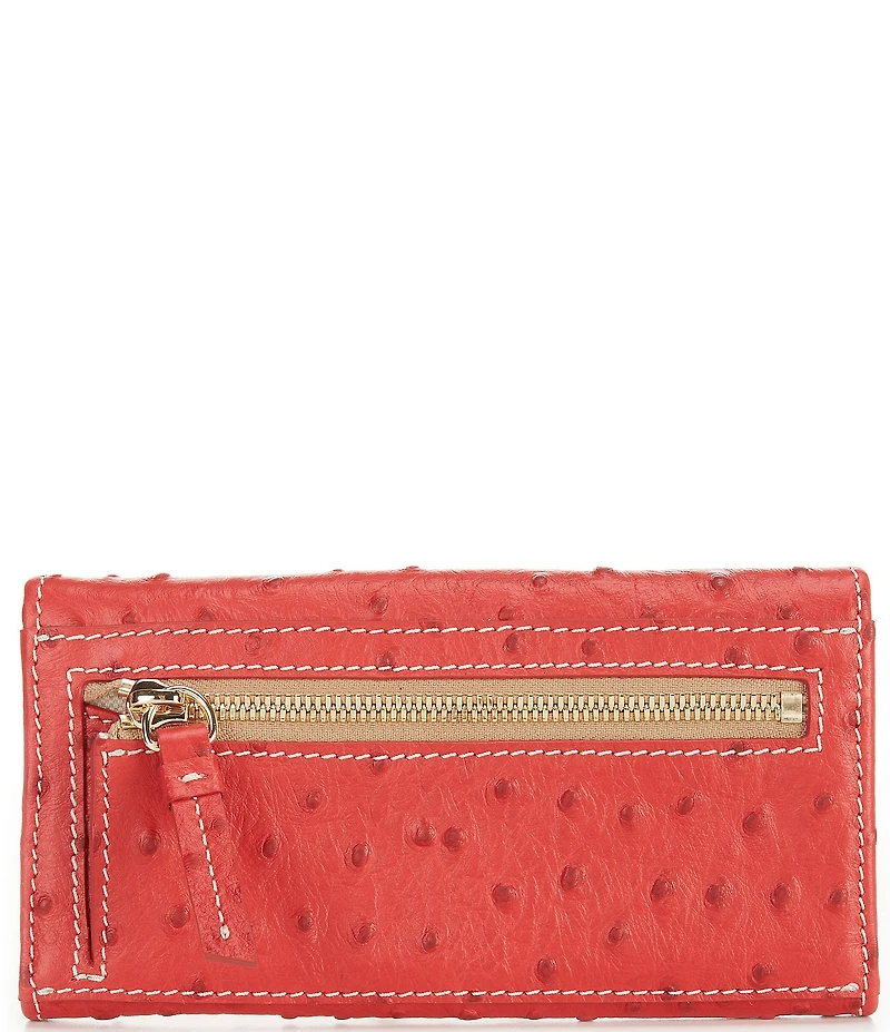 Dooney & Bourke Ostrich Continental Trifold Wallet