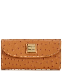 Dooney & Bourke Ostrich Continental Trifold Wallet