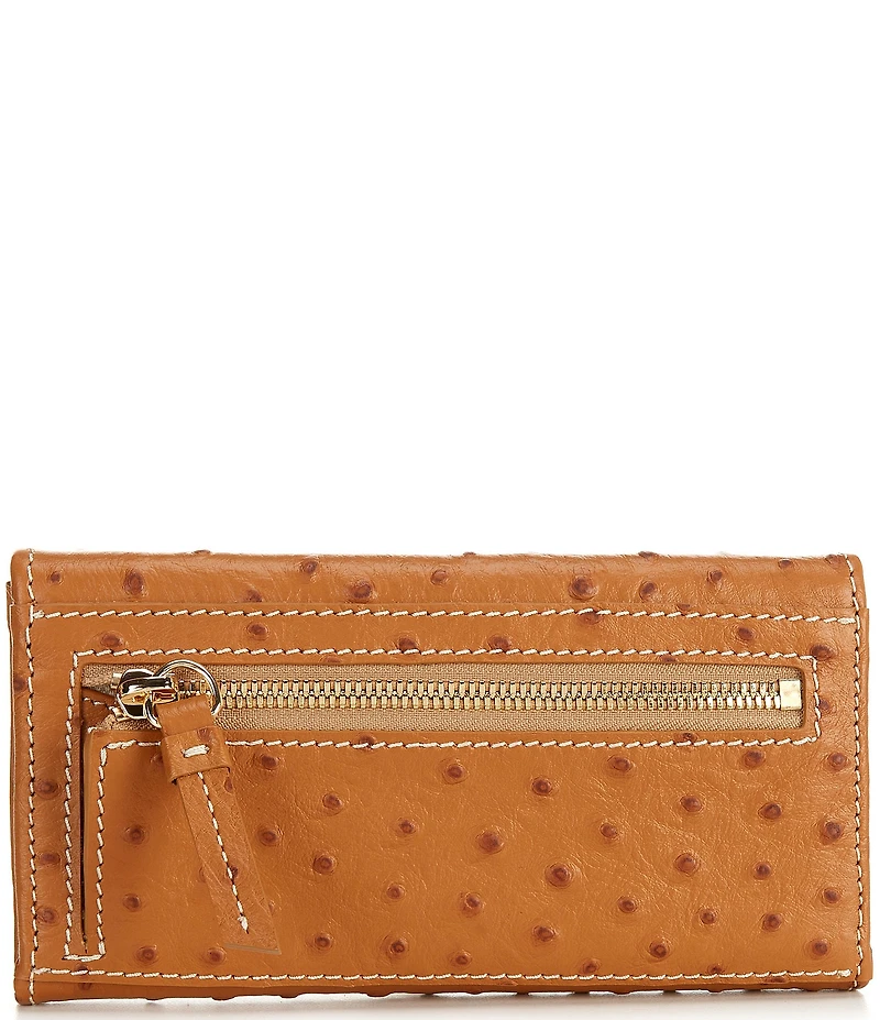 Dooney & Bourke Ostrich Continental Trifold Wallet