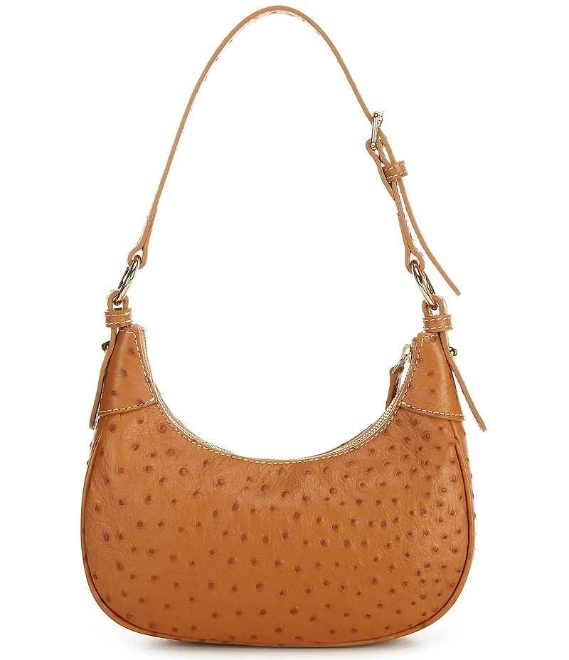 Dooney & Bourke Ostrich Hobo Shoulder Bag