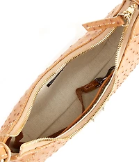 Dooney & Bourke Ostrich Hobo Shoulder Bag