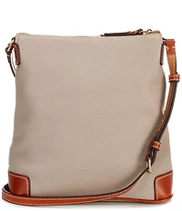 Dooney & Bourke Pebble Grain Leather Contrast Trim Crossbody Bag