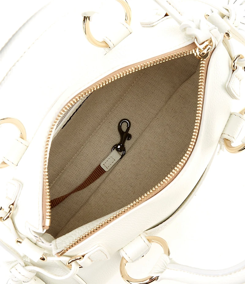 Dooney & Bourke Lucca Leather Tassle Satchel Bag