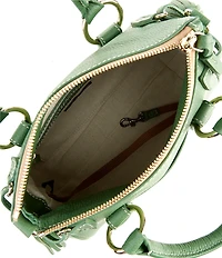 Dooney & Bourke Lucca Leather Tassle Satchel Bag