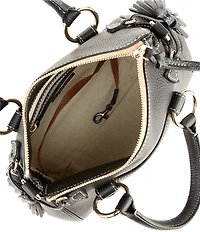 Dooney & Bourke Lucca Leather Tassle Satchel Bag