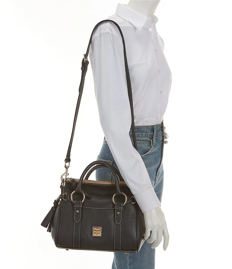 Dooney & Bourke Lucca Leather Tassle Satchel Bag