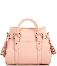 Dooney & Bourke Lucca Leather Tassel Satchel Double Handle Bag