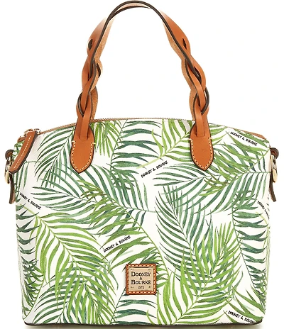 Dooney & Bourke Siesta Key Small Celeste Palm Leaf Satchel Bag