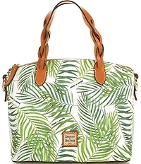 Dooney & Bourke Siesta Key Small Celeste Palm Leaf Satchel Bag