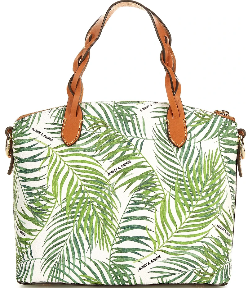 Dooney & Bourke Siesta Key Small Celeste Palm Leaf Satchel Bag