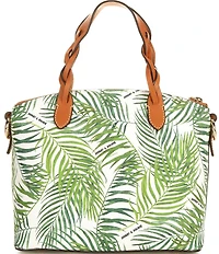 Dooney & Bourke Siesta Key Small Celeste Palm Leaf Satchel Bag