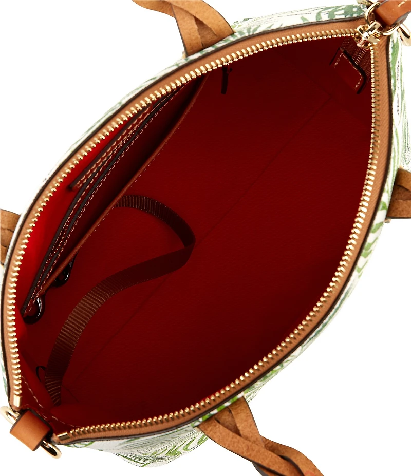 Dooney & Bourke Siesta Key Small Celeste Palm Leaf Satchel Bag