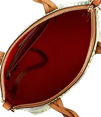 Dooney & Bourke Siesta Key Small Celeste Palm Leaf Satchel Bag