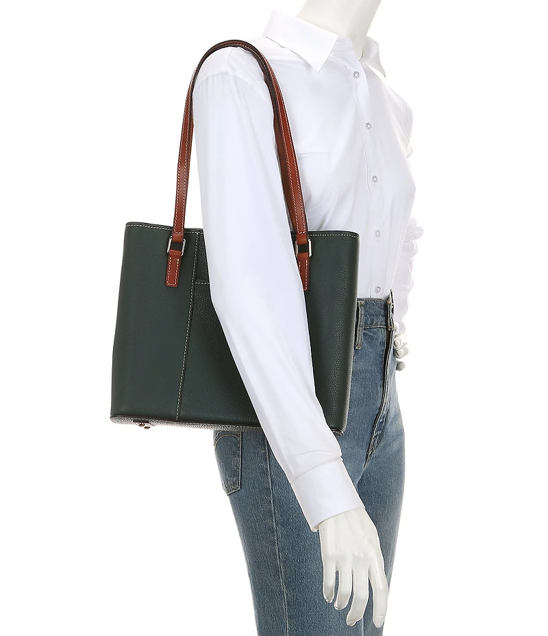 Dooney & Bourke Pebble Collection Lexington Small Leather Shopper Tote Bag