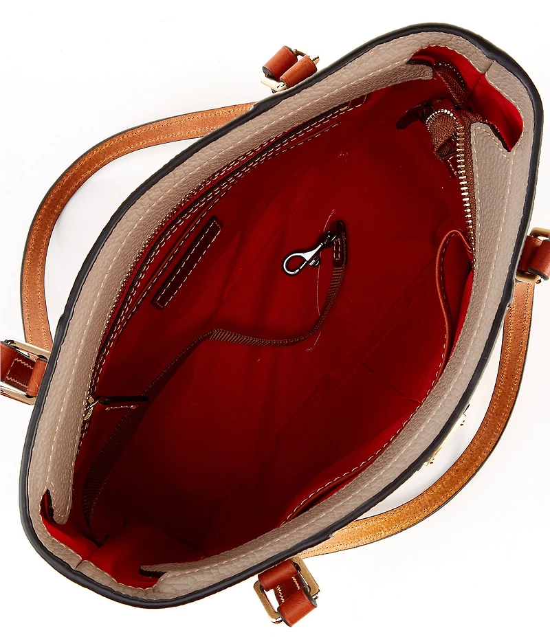 Dooney & Bourke Pebble Collection Lexington Small Leather Shopper Tote Bag