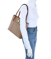 Dooney & Bourke Pebble Collection Lexington Small Leather Shopper Tote Bag
