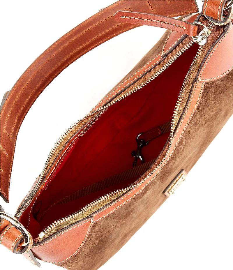Dooney & Bourke Small Suede Hobo Shoulder Bag