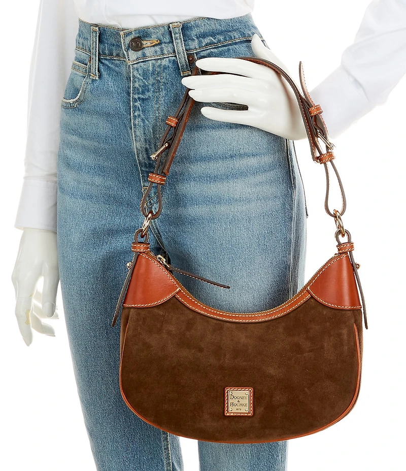 Dooney & Bourke Small Suede Hobo Shoulder Bag