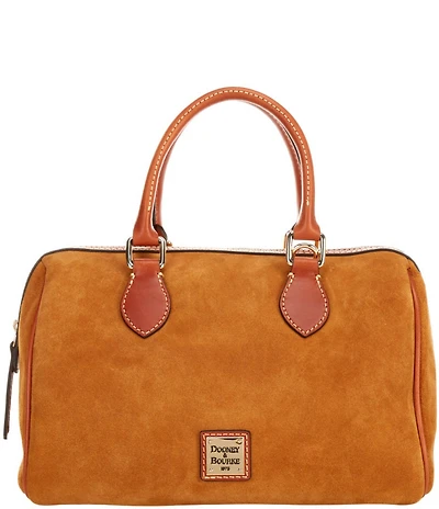 Dooney & Bourke Suede Barrel Satchel Bag