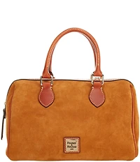 Dooney & Bourke Suede Barrel Satchel Bag