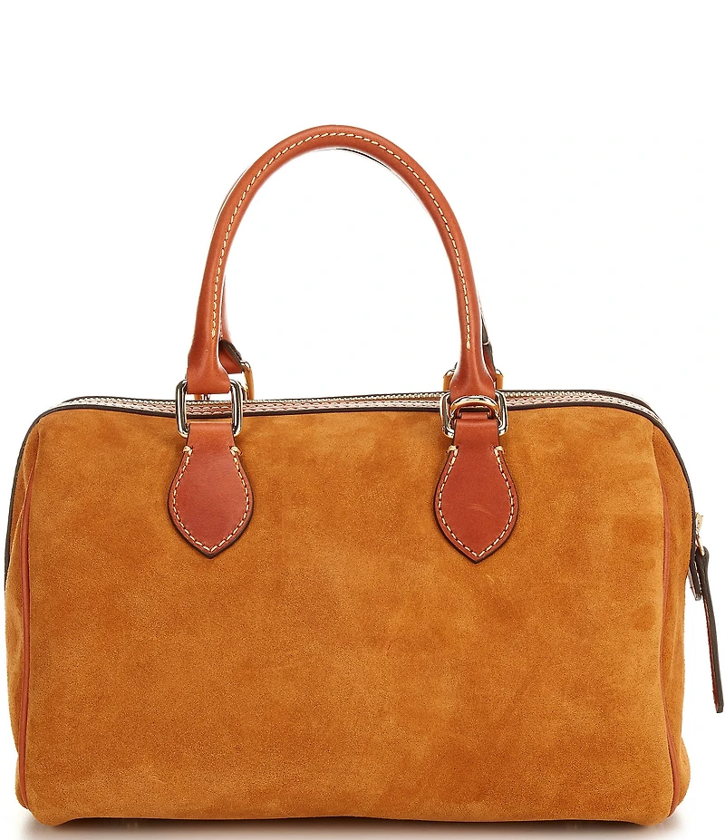 Dooney & Bourke Suede Barrel Satchel Bag