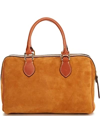 Dooney & Bourke Suede Barrel Satchel Bag