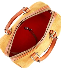 Dooney & Bourke Suede Barrel Satchel Bag