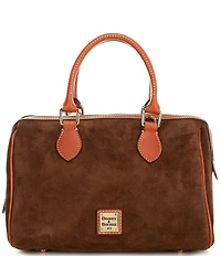 Dooney & Bourke Suede Barrel Satchel Bag