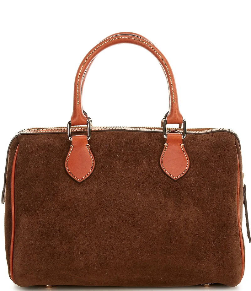 Dooney & Bourke Suede Barrel Satchel Bag