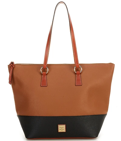 Dooney & Bourke Tobi Pebbled Leather Colorblock Tote Bag