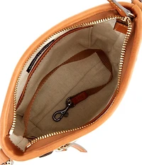 Dooney & Bourke Zebra Leather Small Zip Crossbody Bag