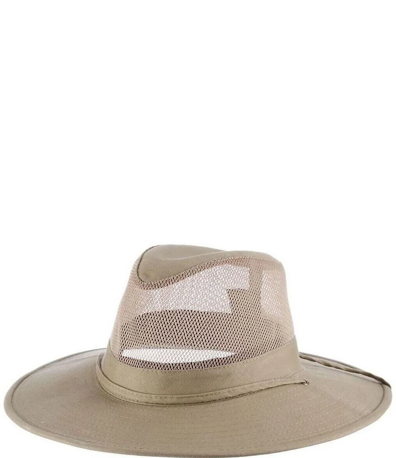 Dorfman Milan Solarweave® Wrangle Safari Canvas 3#double; Brim Hat