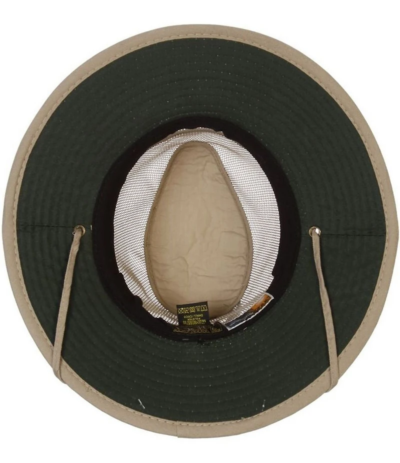 Dorfman Milan Solarweave® Wrangle Safari Canvas 3#double; Brim Hat