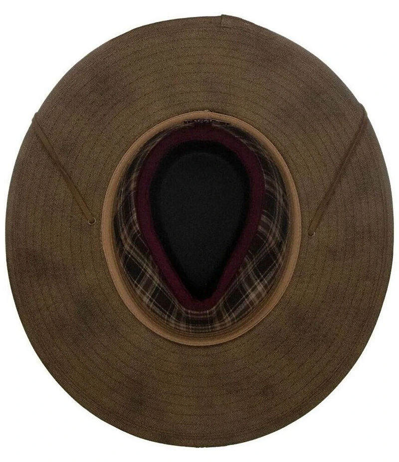 Dorfman Milano Garwood Safari 3 1/2#double; Brim Hat