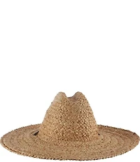 Dorfman Milano Lifeguard Raffia 5#double; Brim Hat