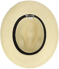 Dorfman Milano Scala Astoria Safari Straw 2 1/2#double; Brim Hat