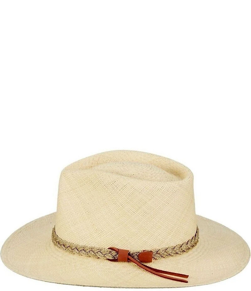 Dorfman Milano Scala Genuine Panama Outback Taos 3#double; Brim Hat