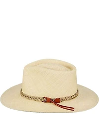 Dorfman Milano Scala Genuine Panama Outback Taos 3#double; Brim Hat