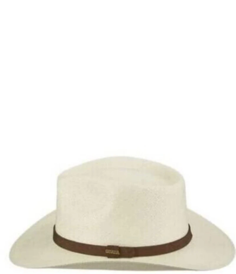 Dorfman Milano Scala Genuine Panama Straw Albuquerque Outback 3#double; Brim Hat