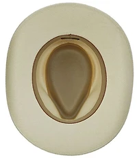 Dorfman Milano Scala Genuine Panama Straw Albuquerque Outback 3#double; Brim Hat