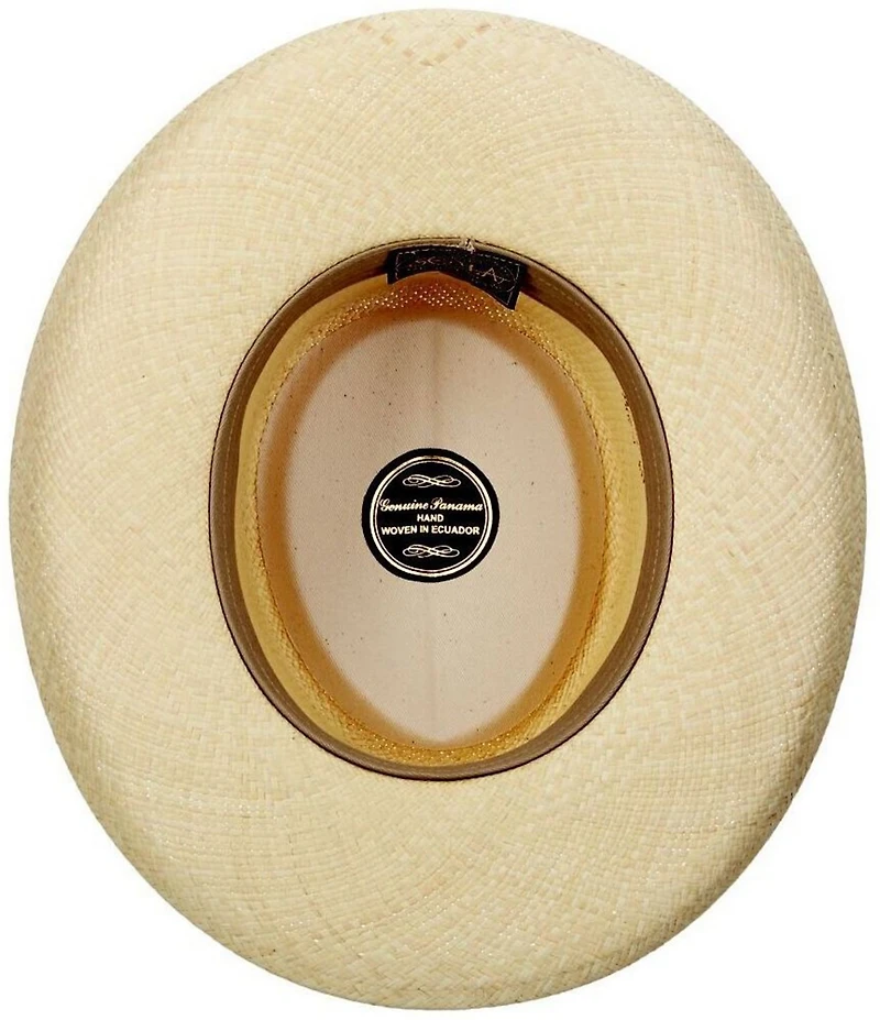 Dorfman Milano Scala Orleans Genuine Panama Straw Gambler 3#double; Brim Hat