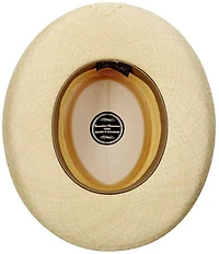 Dorfman Milano Scala Orleans Genuine Panama Straw Gambler 3#double; Brim Hat