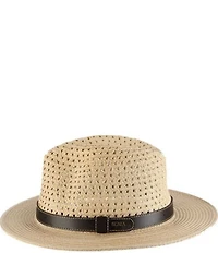 Dorfman Milano Scala Safari 2 1/2#double; Brim Straw Hat