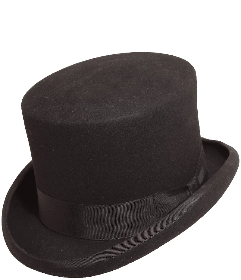 Dorfman Milano Scala Structured Wool Felt 5 1/2#double; Top Hat