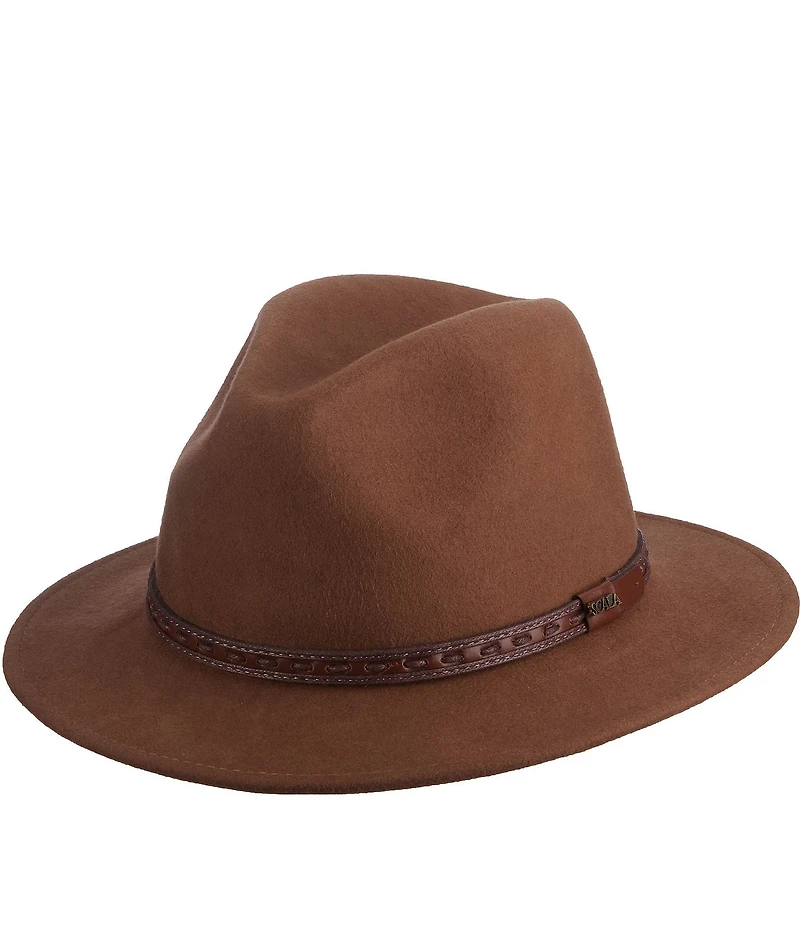 Dorfman Milano Scala Water Repellent Wool Felt Safari 2 1/2#double; Brim Hat
