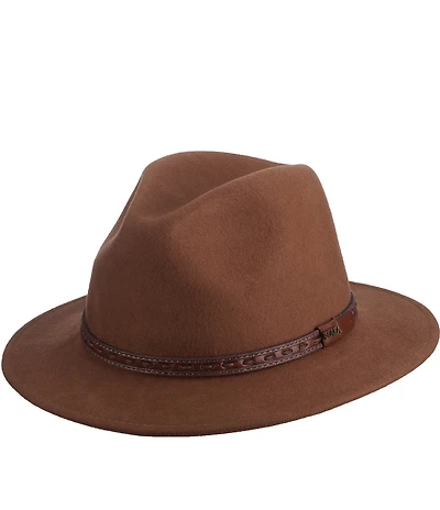 Dorfman Milano Scala Water Repellent Wool Felt Safari 2 1/2#double; Brim Hat