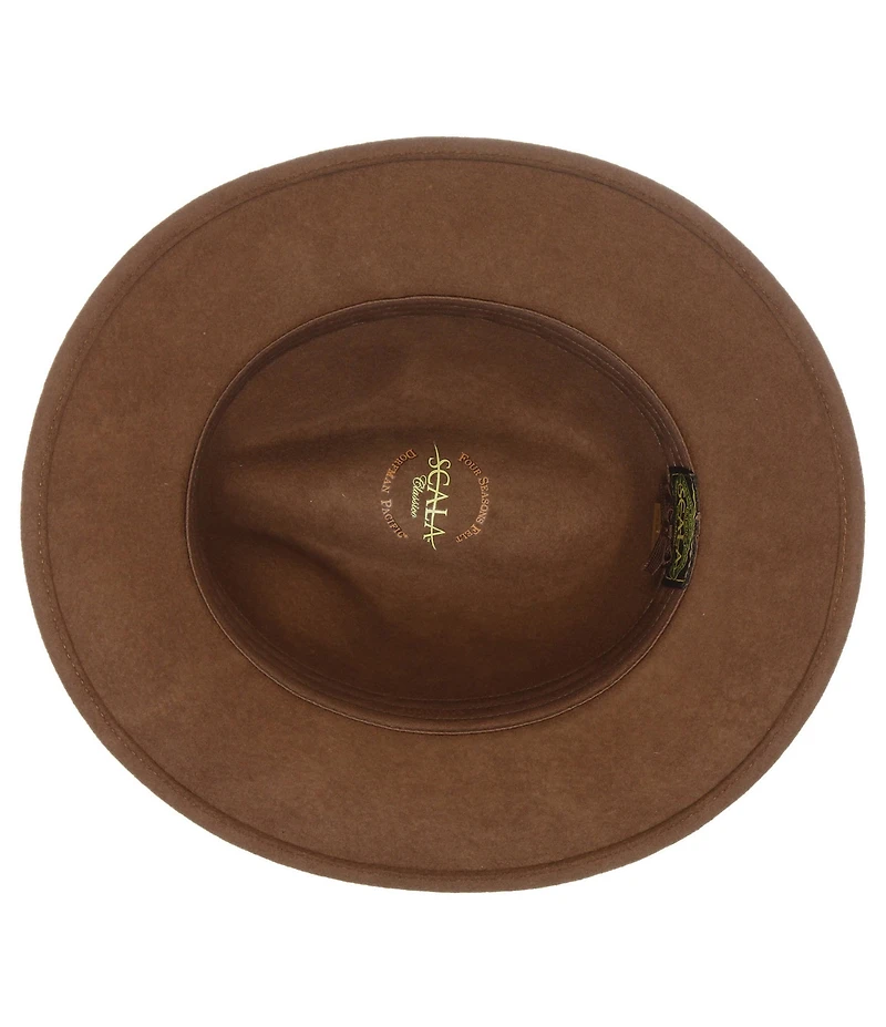 Dorfman Milano Scala Water Repellent Wool Felt Safari 2 1/2#double; Brim Hat