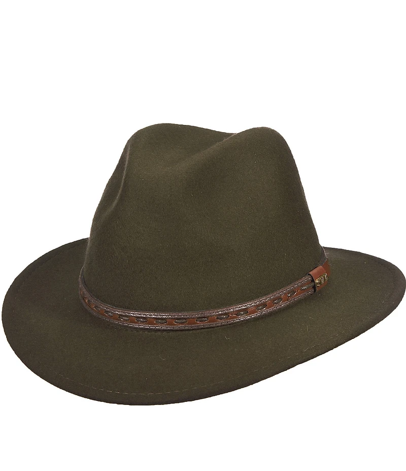 Dorfman Milano Scala Water Repellent Wool Felt Safari 2 1/2#double; Brim Hat